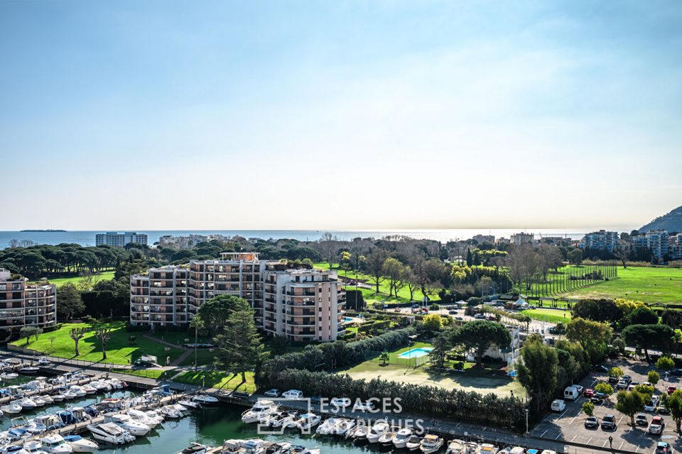 Spacieux appartement T2 de 69m² avec vue mer à Cannes Marina