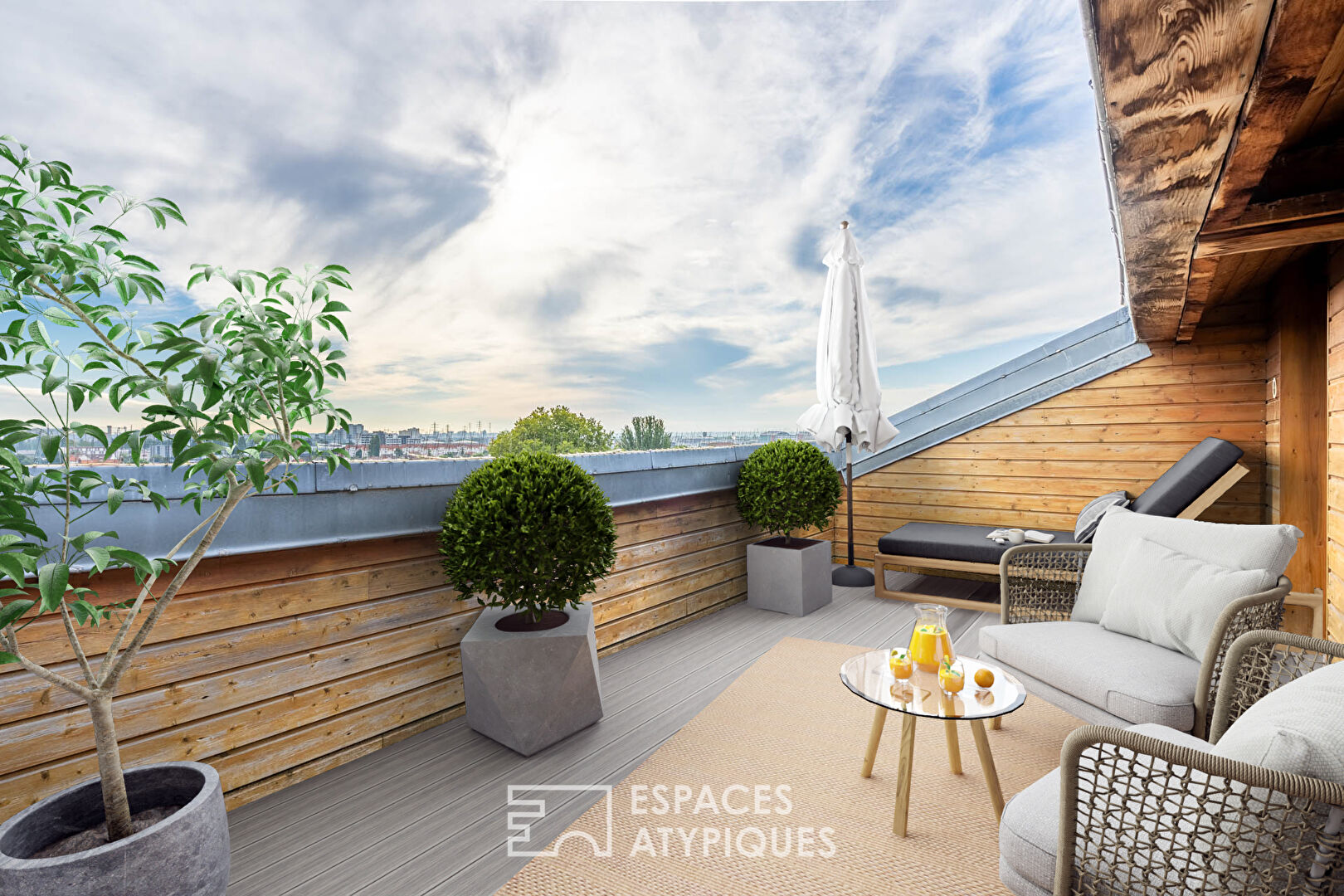 Penthouse en duplex avec double terrasse