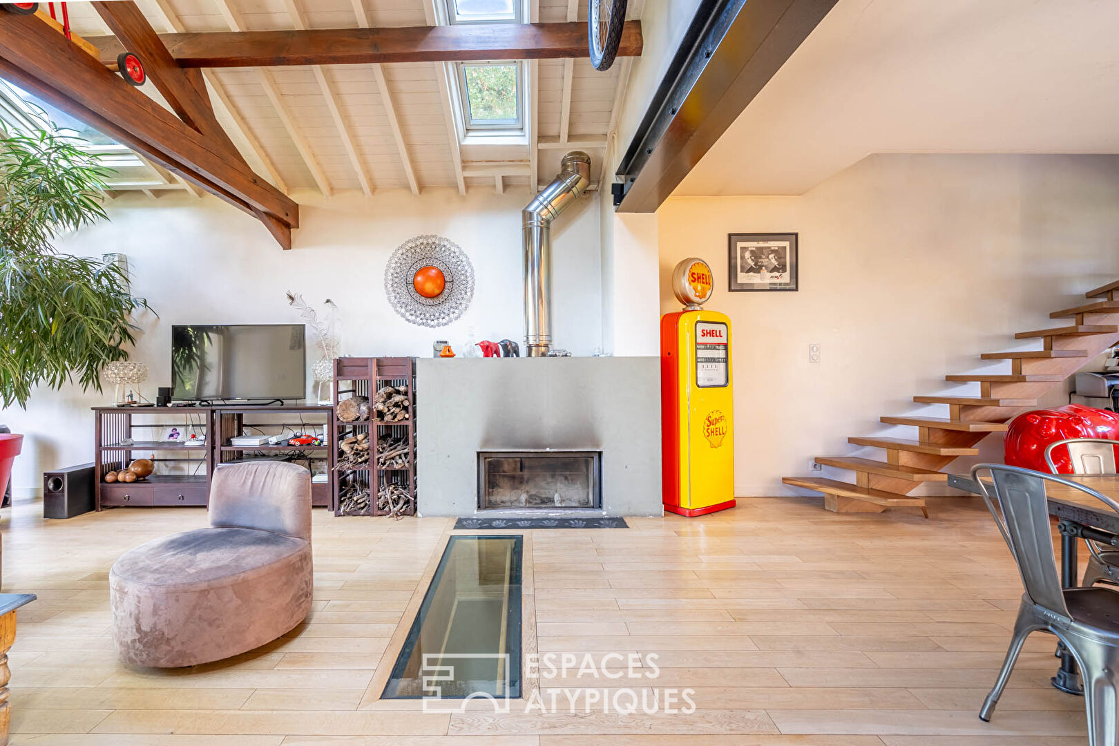 Loft in a 1940s house