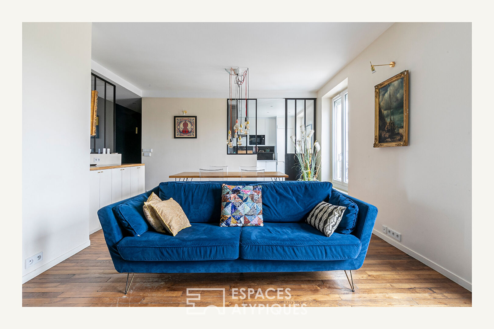 Duplex d’architecte en dernier étage aux portes de Paris