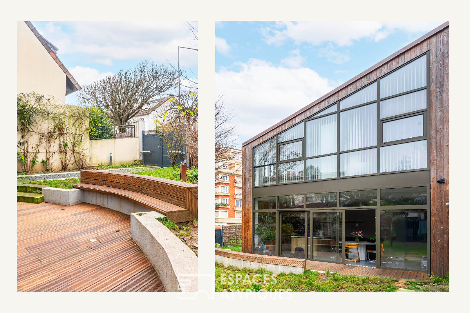 Architect-designed house with garden in the heart of the city.