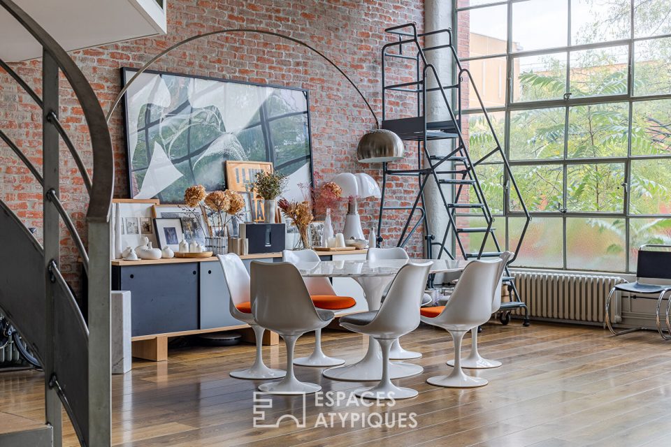 Loft new-yorkais dans une manufacture charismatique