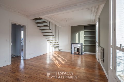 Duplex traversant repensé par architecte