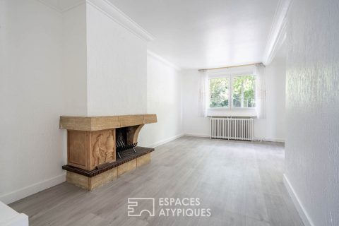 Maison avec jardin et plateau de 100m2 en rez de jardin