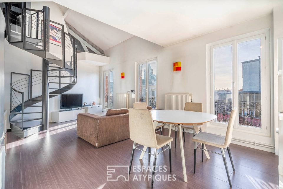 Duplex en dernier étage avec vue sur la Basilique de Saint-Denis