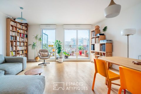 Appartement en dernier étage avec terrasse et balcon