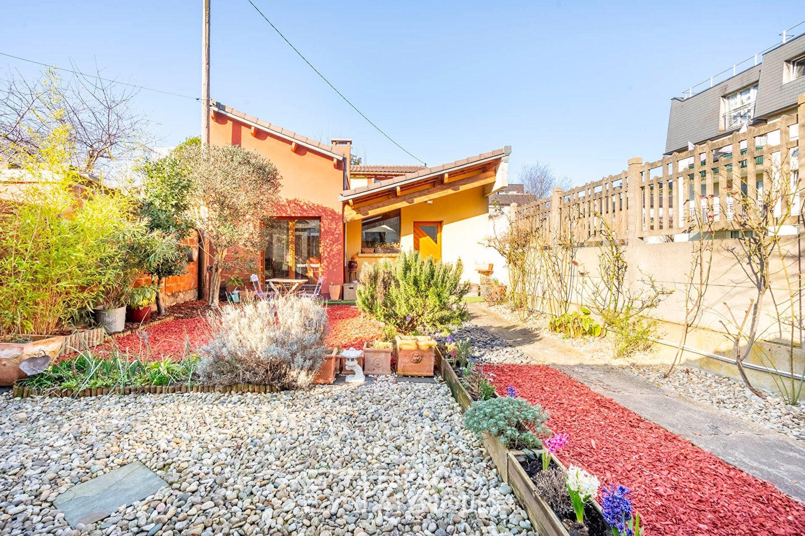 House with patio and garden