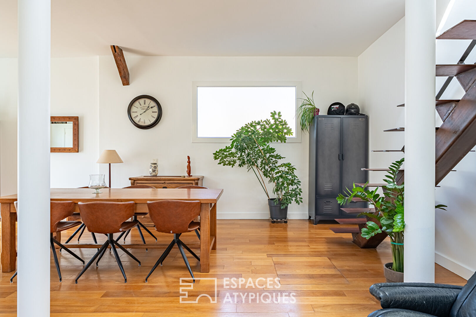 Maison-loft avec jardin et terrasse dans ancienne imprimerie