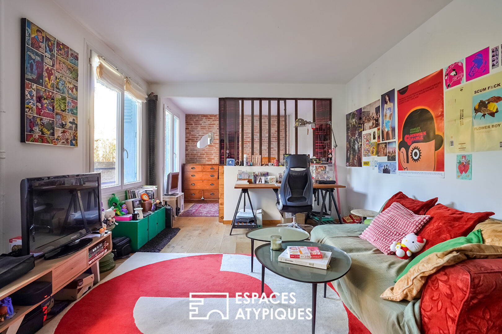 Grand studio esprit loft avec jardin privatif dans les Hauts-De-Vanves