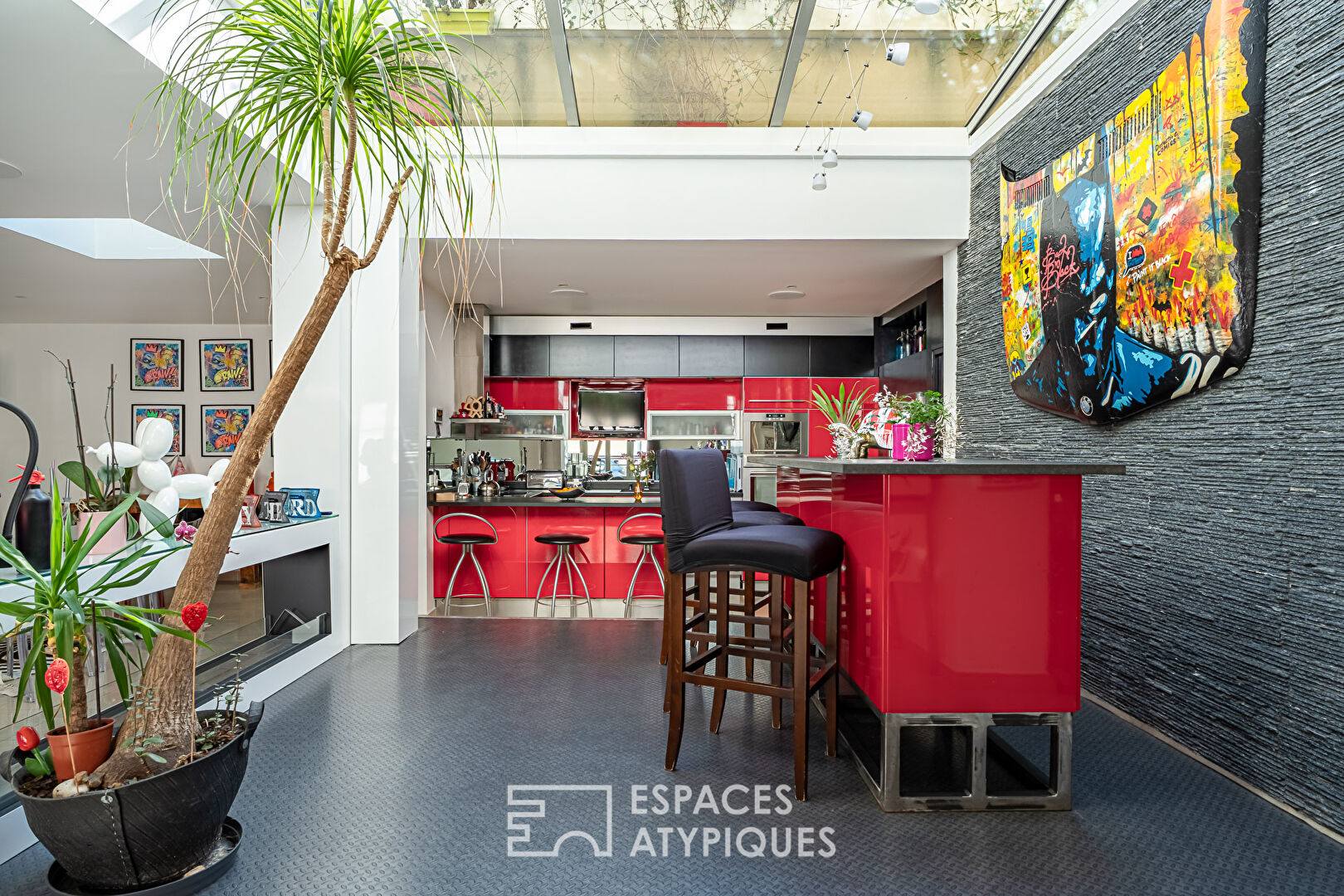 Loft-style townhouse with terraces in Issy-les-Moulineaux