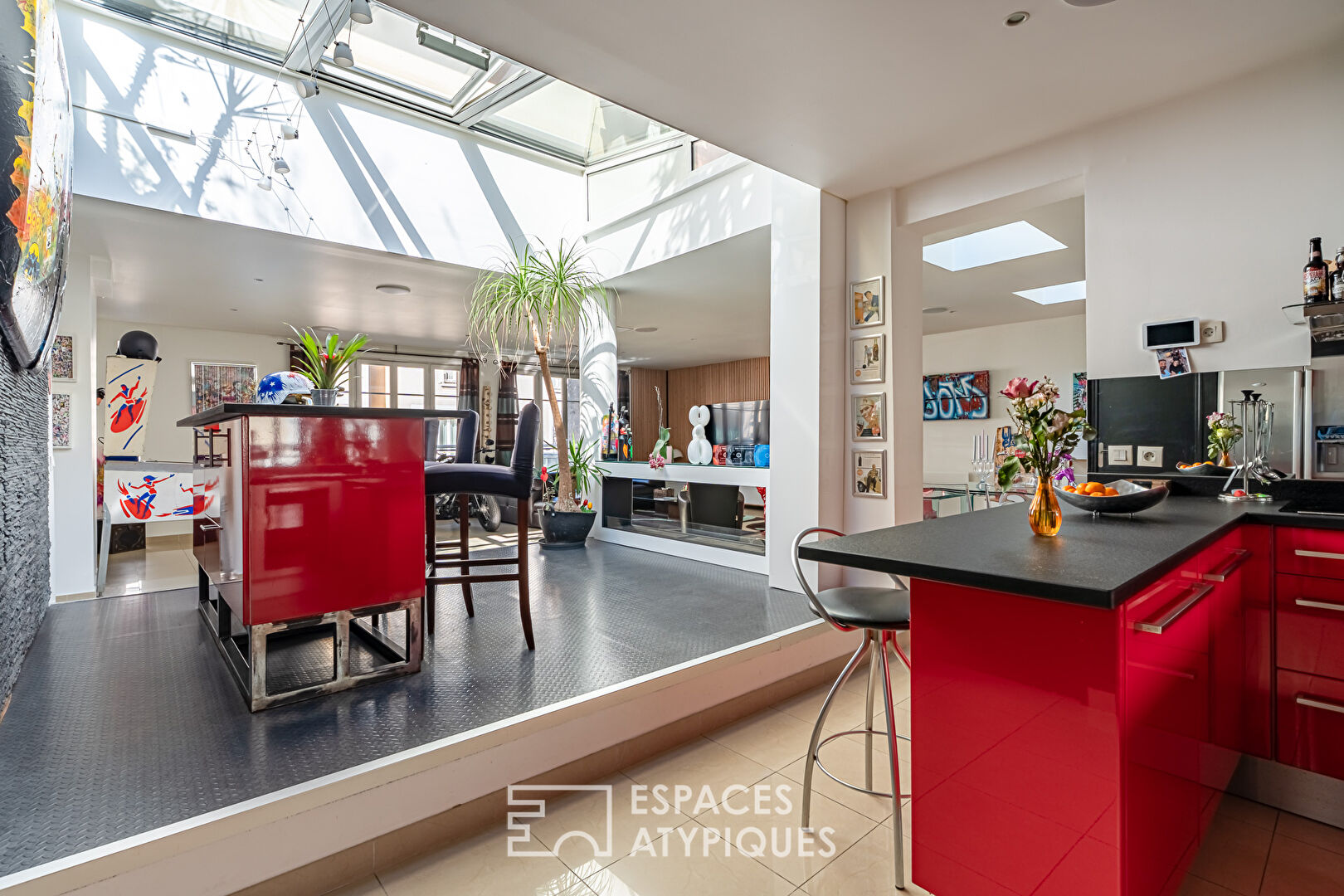 Loft-style townhouse with terraces in Issy-les-Moulineaux