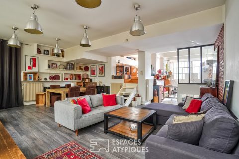 Loft apartment with quiet terrace in Malakoff