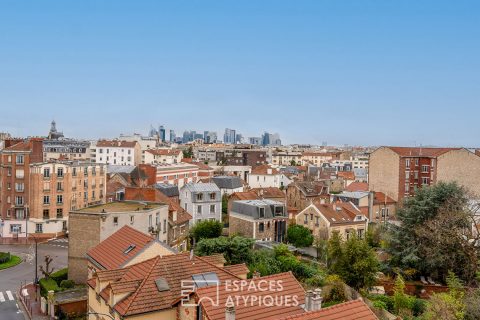 Appartement traversant en dernier étage au coeur du quartier des Philosophes