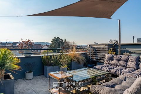 Loft avec toit terrasse dans une ancienne tricoterie à Clamart