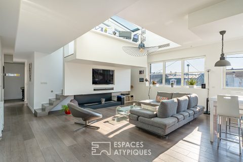 Loft avec toit terrasse dans une ancienne tricoterie à Clamart