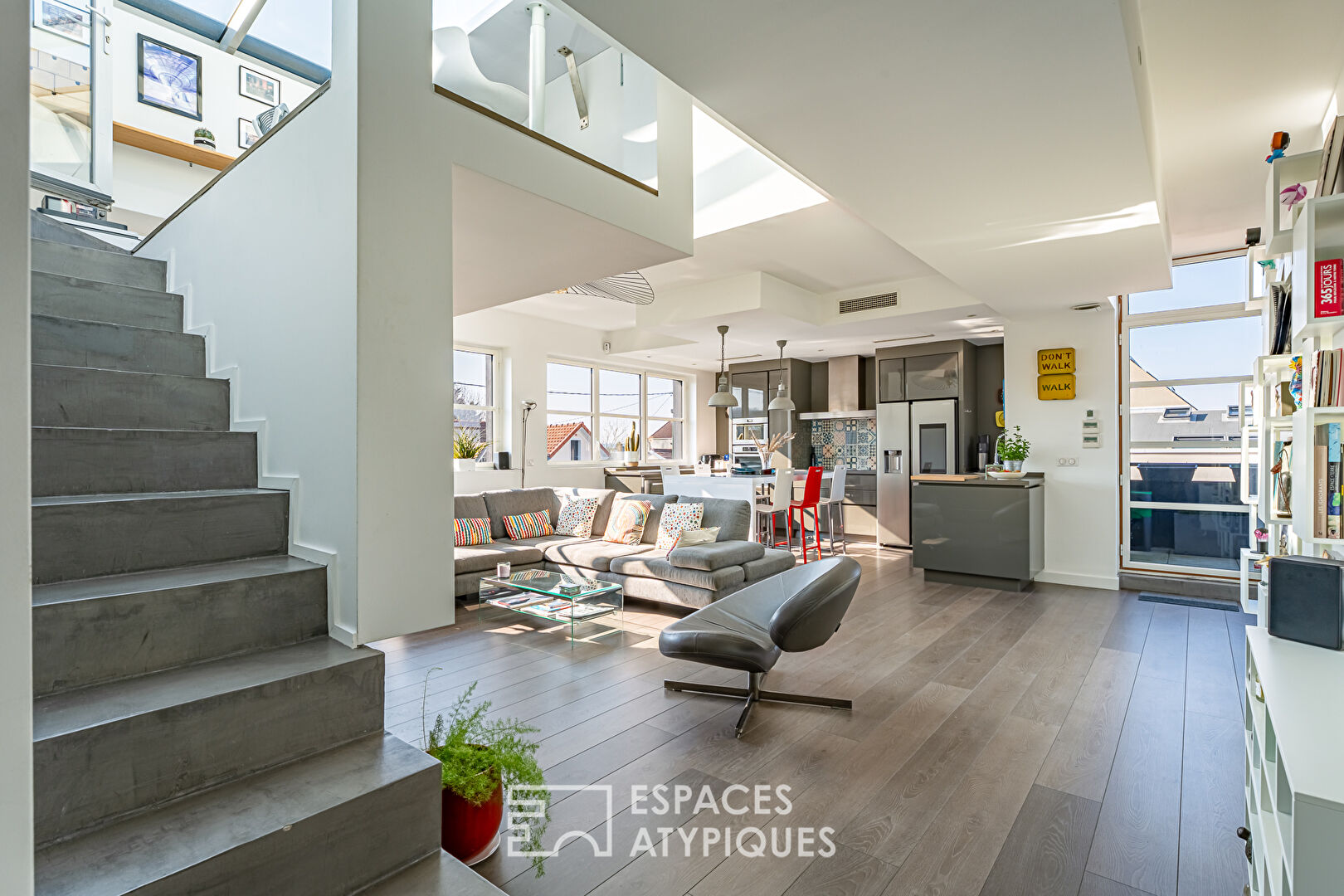 Loft avec toit terrasse dans une ancienne tricoterie à Clamart