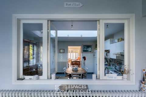 Maison familiale , au coeur d’Etel et plage à pied