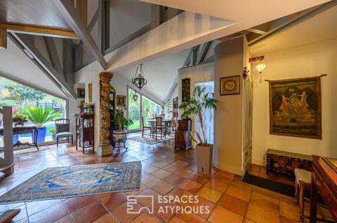 Maison d’architecte avec piscine chauffée à Saint Goustan