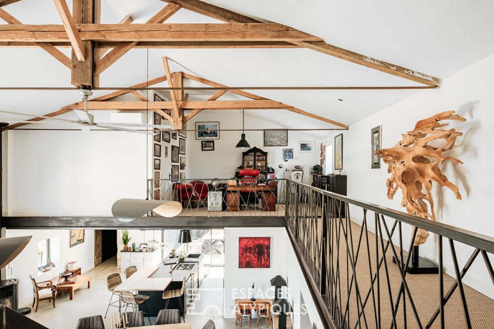 Loft aux volumes généreux et son jardin apaisant