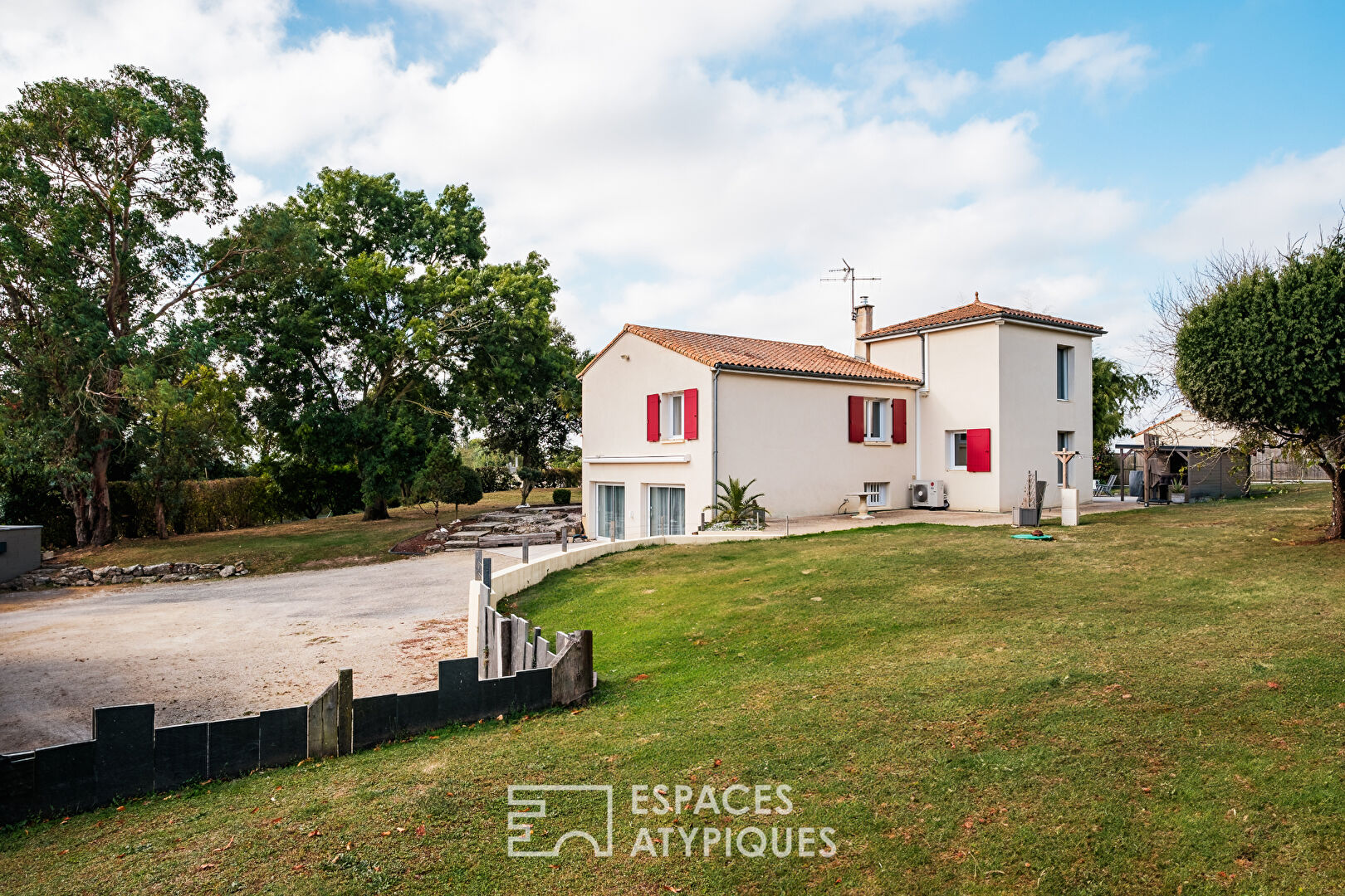 Set of two houses with garden and swimming pool