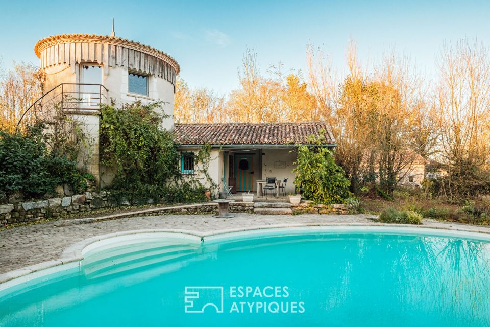 Propriété avec gîtes et piscine au charme bucolique