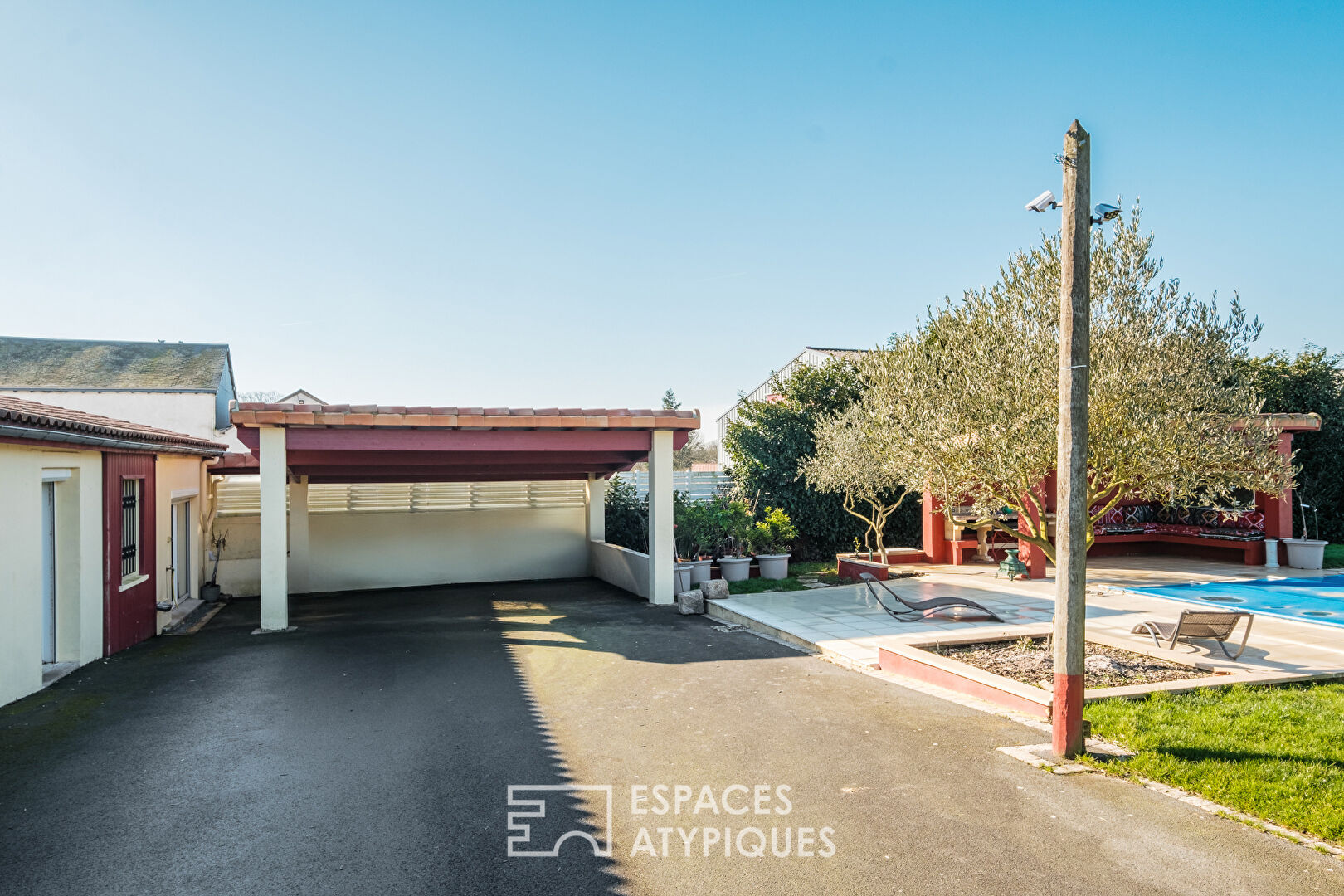 Character house with landscaped garden and swimming pool