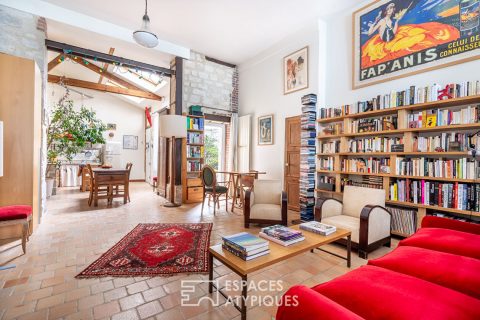 Former wine merchant’s shop converted into a loft.