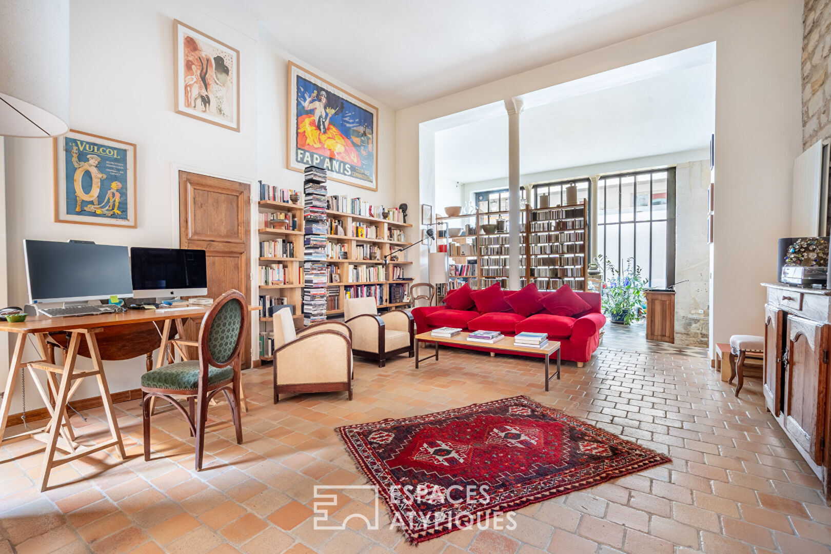 Former wine merchant’s shop converted into a loft.