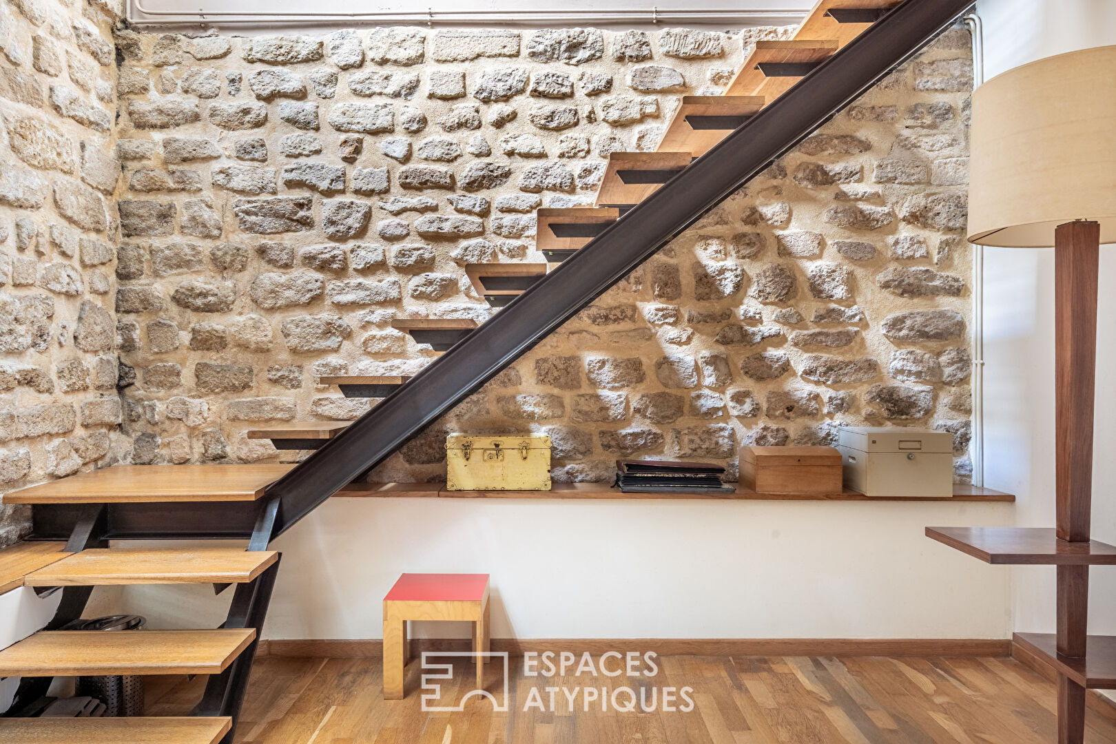 Former wine merchant’s shop converted into a loft.