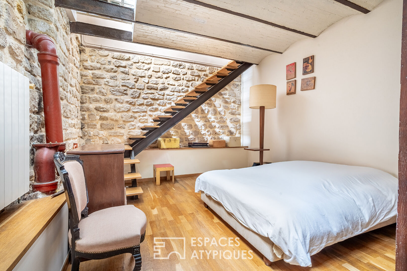 Former wine merchant’s shop converted into a loft.