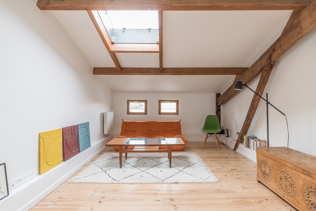 Mini-loft redesigned by architect