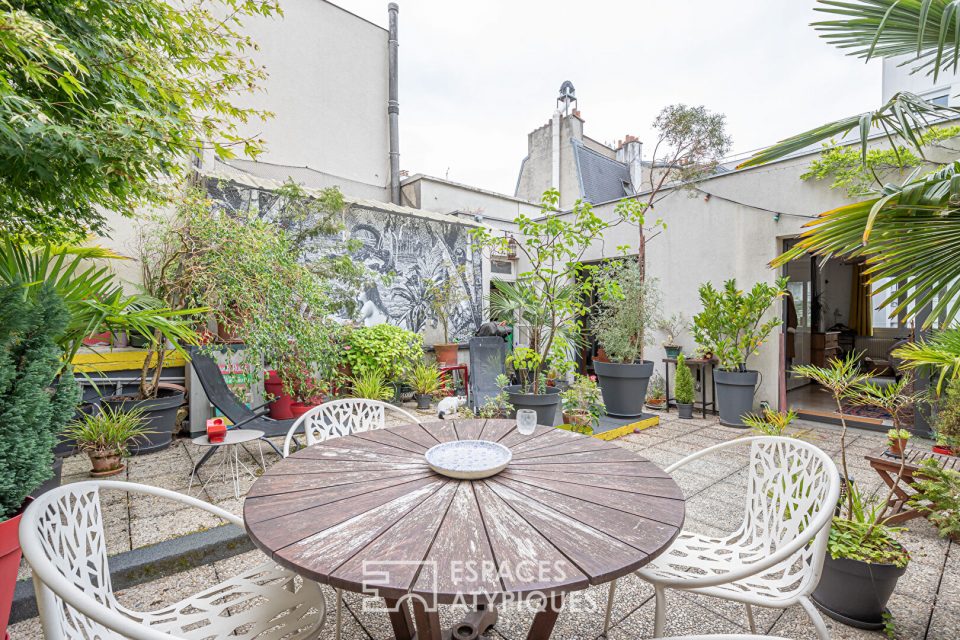 Dernier étage avec balcon et terrasse à Gambetta