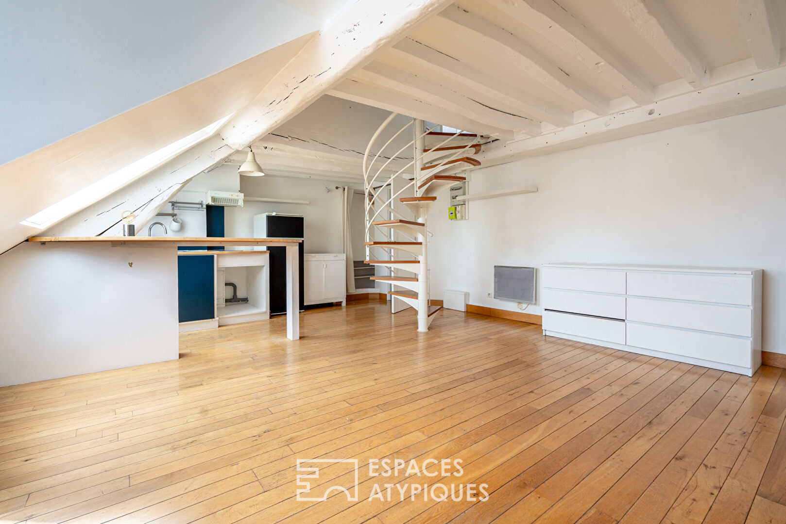 Top floor duplex with view of the rooftops