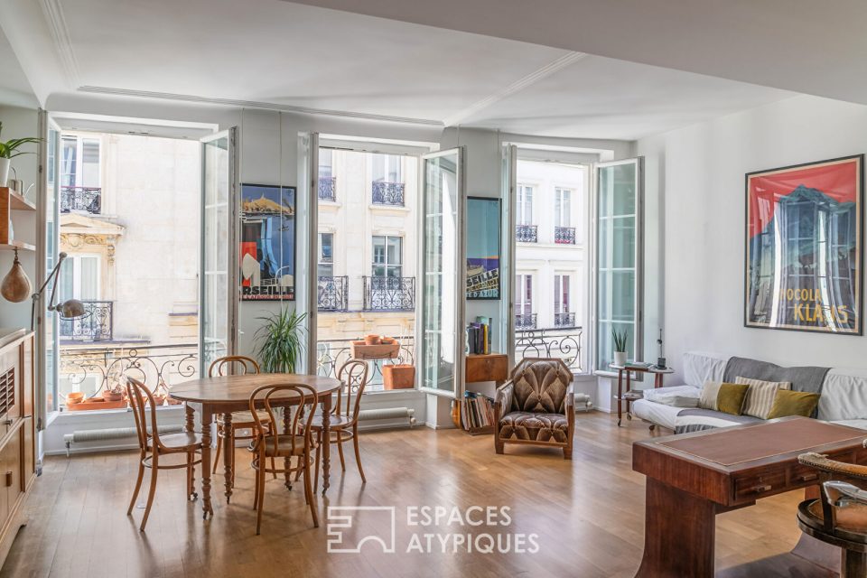 Appartement aux beaux volumes dans le Haut Marais