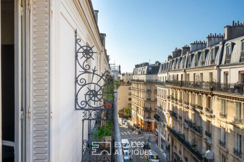 Haussmannian apartment with balcony and open view