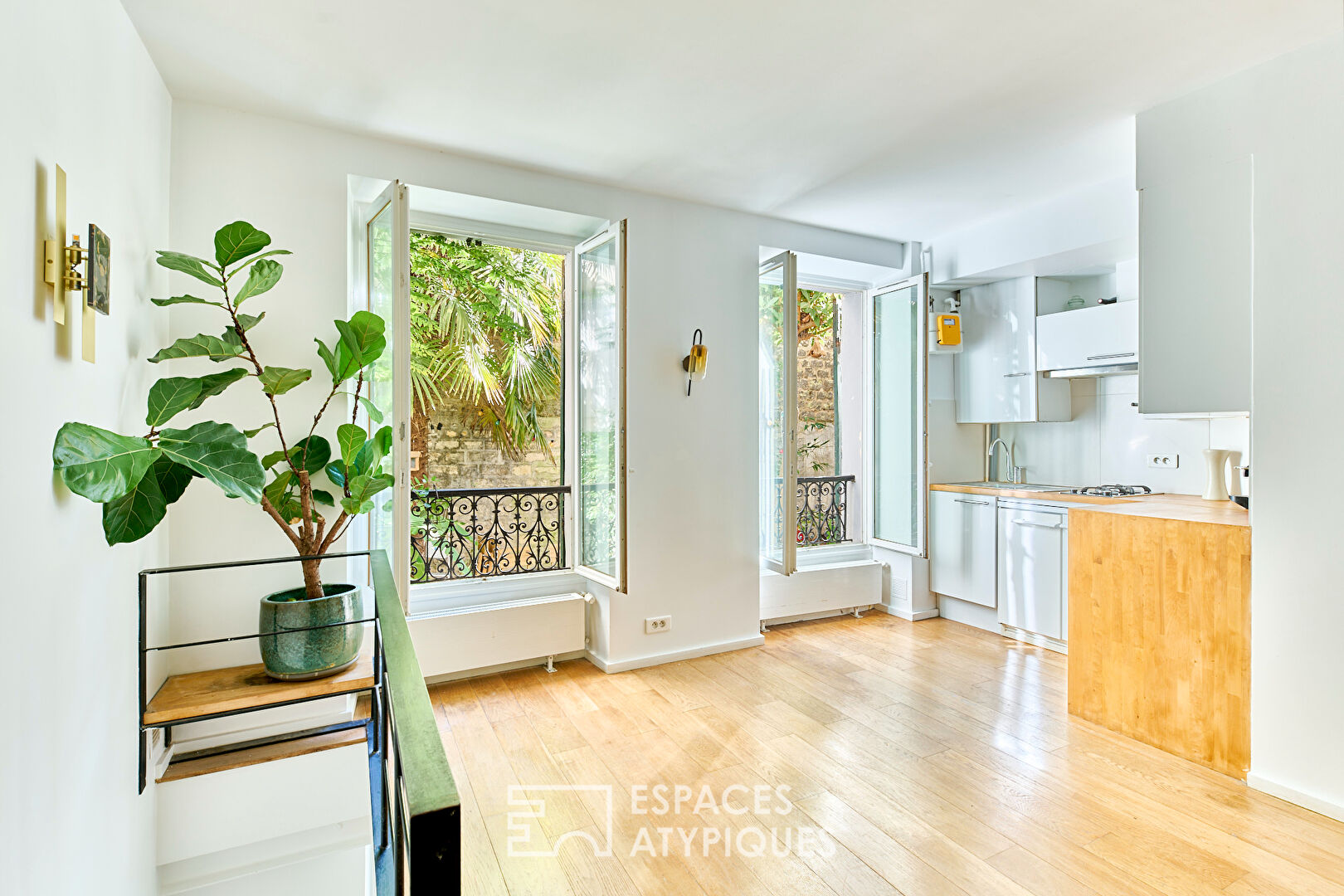 Duplex with garden in Père Lachaise