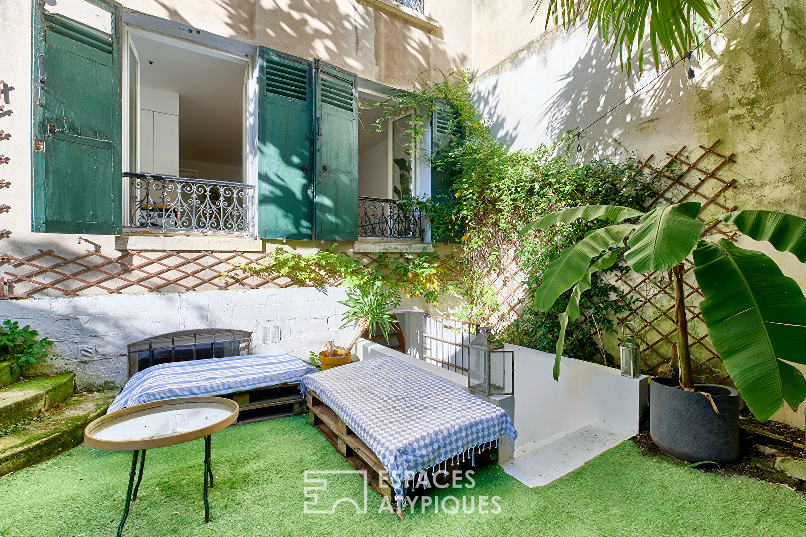 Duplex with garden in Père Lachaise