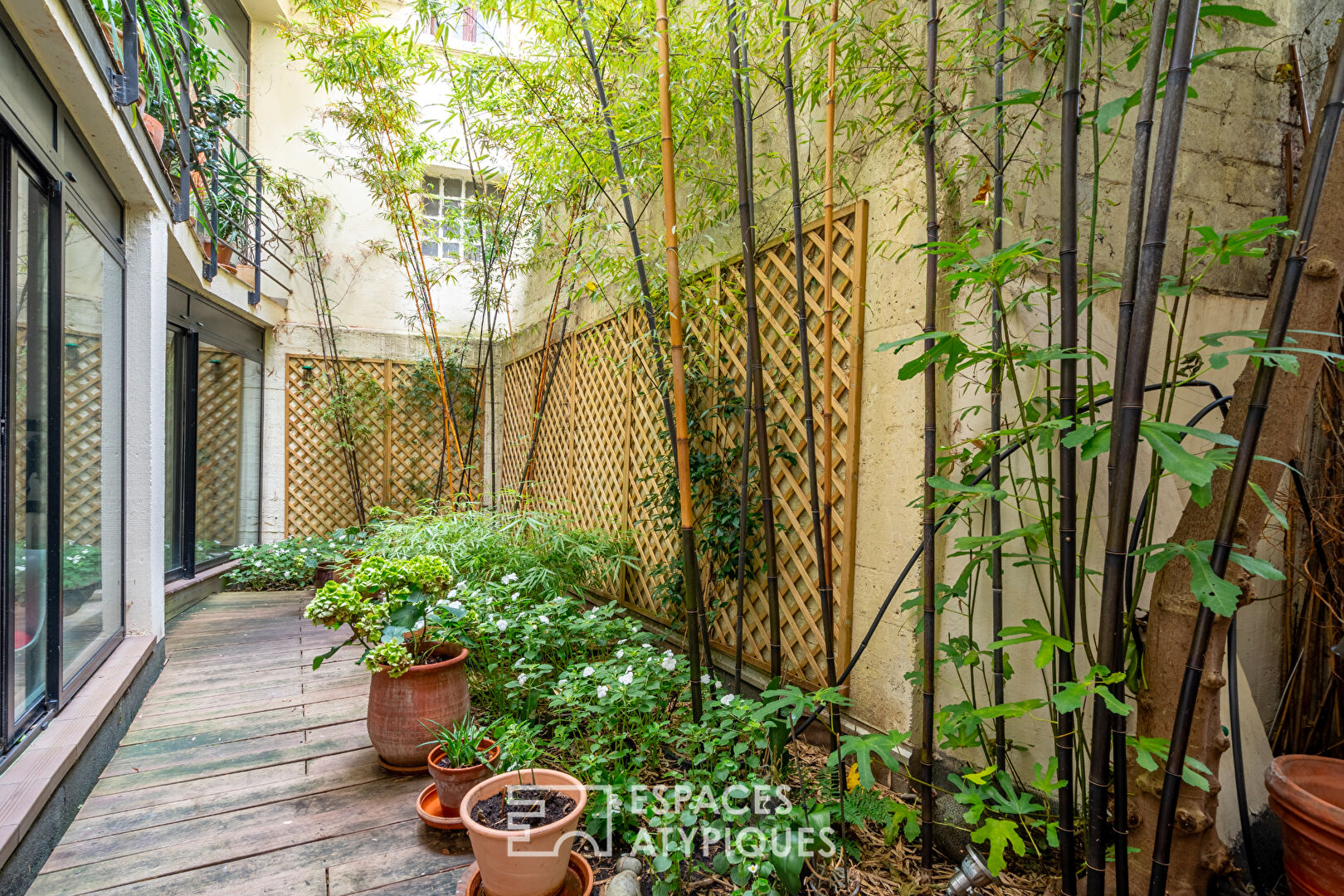 Duplex avec patio végétalisé à la Butte Bergeyre