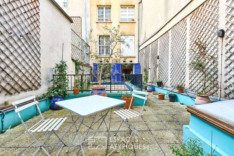 Studio avec Terrasse  à Arts et Métiers