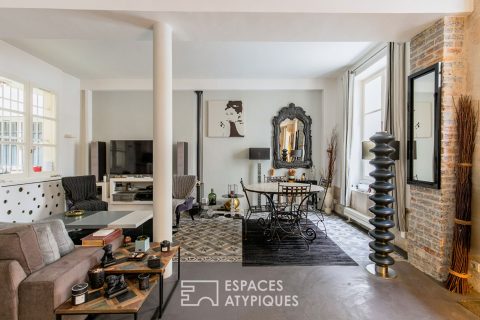 Appartement esprit loft au coeur Marais