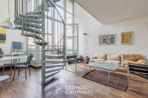 Modular loft in a former biscuit factory in Buttes Chaumont