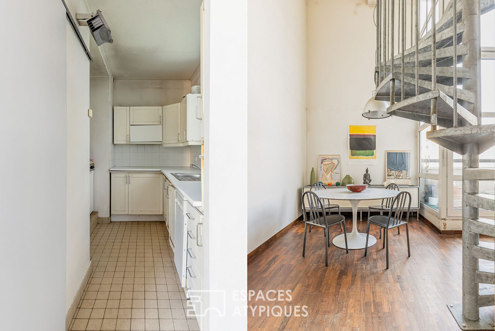 Modular loft in a former biscuit factory in Buttes Chaumont