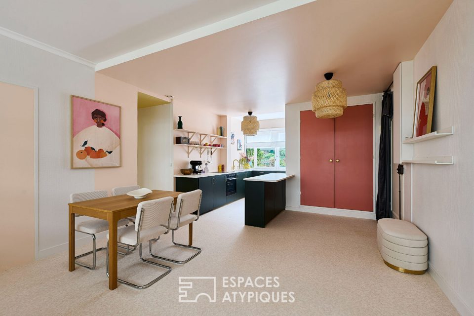 Appartement rénové en rez-de-jardin