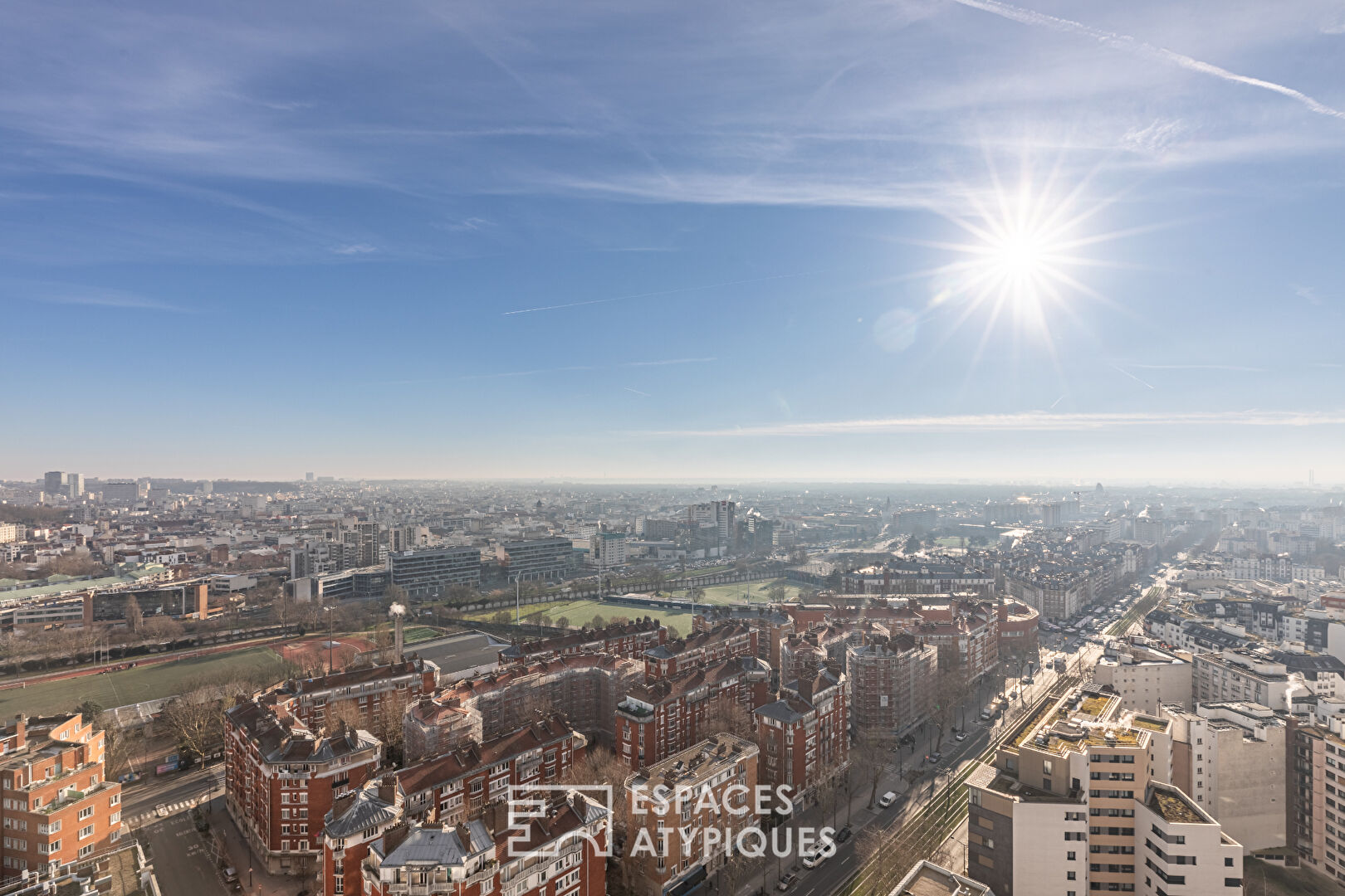 Renovated apartment with views of Paris monuments